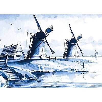 Typisch Hollands Luxury Delft Blue gift set (Mugs and Stroopwafels)  - Copy
