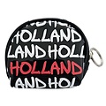 Robin Ruth Fashion Portemonnee  met rits -Zwart met rood witte tekst Holland