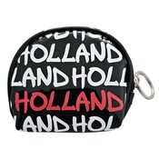 Robin Ruth Fashion Portemonnee  met rits -Zwart met rood witte tekst Holland