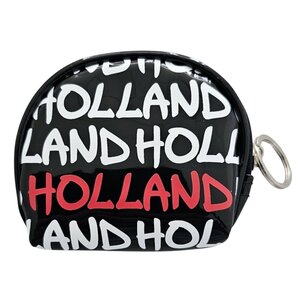 Robin Ruth Fashion Portemonnee  met rits -Zwart met rood witte tekst Holland