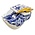 Matix Klomp Delfts blauw met 3 mini chocoladetabletten