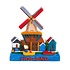 Matix Magnet Holland with windmill landscape - clog boat