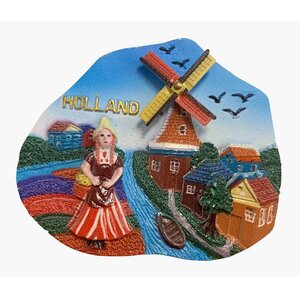Matix Magneet Holland - Molen, Grachten & Huisjes