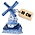 Matix Delfts Blauwe Stellingmolen 10CM