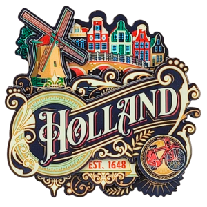 Matix Magneet Holland -Ornaments - Vintage -Molen en Huisjes