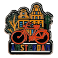 Matix Magnet Amsterdam houses and Orange Bicycle