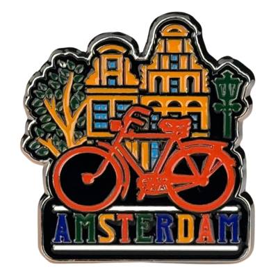 Matix Magnet Amsterdam houses and Orange Bicycle