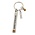 Matix Sleutelhanger plaat met rhinstone Amsterdam - zilver