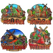 Matix Souvenirmagneten - set van 4 Holland vibes