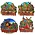 Matix Souvenirmagnete – 4er-Set mit Holland-Motiven