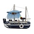 Typisch Hollands Antique fishing boat blue/white 10.5cm