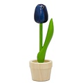 Nijhuis  Kleine tulp in potje blauw 14 cm
