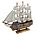 Typisch Hollands Holzmodell der Goldhirschkuh – 33 cm