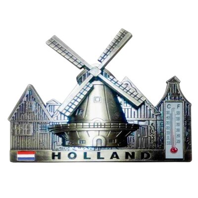 Matix Magnetische Windmühle und Häuser Holland - Bronze