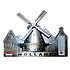 Matix Magnetic windmill & houses Holland - bronze