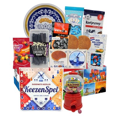 Typisch Hollands Niederländisches Familiengeschenk- und Spielepaket - Keezen