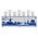 Heinen Delfts blauw Tulpenvaas Delfts blauw - Molen en waterlandschap