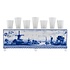 Heinen Delfts blauw Tulpenvaas Delfts blauw - Molen en waterlandschap