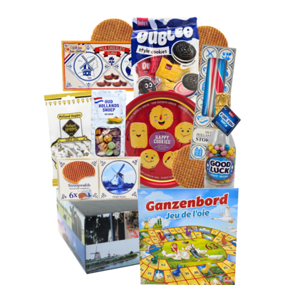 Typisch Hollands Nederlands familie cadeau en spellenpakket - Ganzenbord