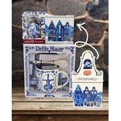 Typisch Hollands Kerst-Cadeauset Mok-Stroopwafels en Kerstbal - Delfts blauw