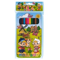 Matix Set of 12 colored pencils in a Dutch storage tin