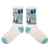 Robin Ruth Damessokken Amsterdam - Wit-blauw  maat 36-41