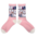 Robin Ruth Damensocken Amsterdam - Rosa-Weiß - Größe 36-41