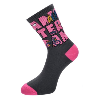 Robin Ruth Damensocken Amsterdam - Schwarz-Rosa - Größe 36-41
