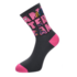 Robin Ruth Damensocken Amsterdam - Schwarz-Rosa - Größe 36-41