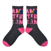 Robin Ruth Damessokken Amsterdam - Zwart-Roze - maat 36-41