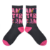 Robin Ruth Damensocken Amsterdam - Schwarz-Rosa - Größe 36-41