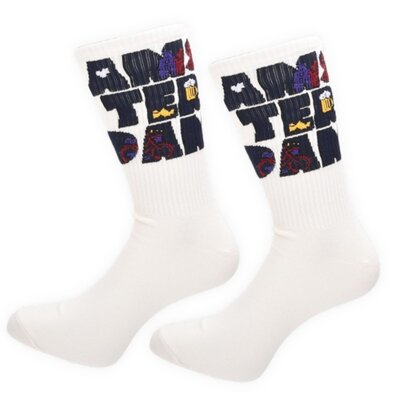 Robin Ruth Men's socks Amsterdam white - size 41-46