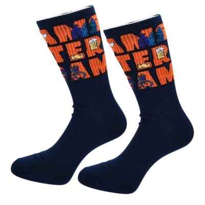 Robin Ruth Herrensocken Amsterdam - Schwarz-Orange - Größe 41-46