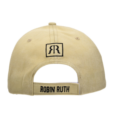 Robin Ruth Amsterdam beige Kappe - große Stickerei est 1275 - Stadt der Fahrräder
