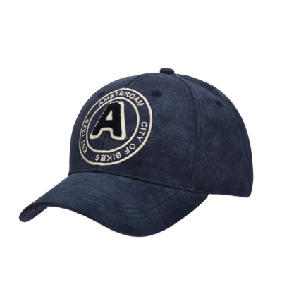 Robin Ruth Amsterdam blue cap - large embroidery est 1275 - city of bikes