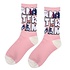 Robin Ruth Damensocken Amsterdam - Rosa-Weiß - Größe 36-41
