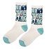 Robin Ruth Damensocken Amsterdam - Weiß-blau Größe 36-41