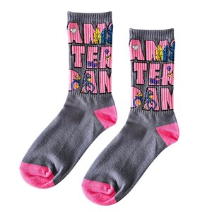 Robin Ruth Damessokken Amsterdam - Grijs-Roze - maat 36-41