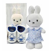 Nijntje (c) Miffy Geschenkset – Kuscheltier und Babyschuhe (0–6 Monate)