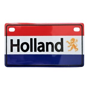 TTD Gifts Magneet  kentekenplaat Holland - Rood-Wit-Blauw