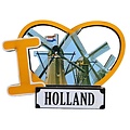 TTD Gifts Magnet Ich liebe Holland - Windmühlen