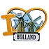 TTD Gifts Magnet Ich liebe Holland - Windmühlen