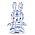 Nijntje (c) Nijntje pluche -  23 cm  Souvenir Delfts Blauw