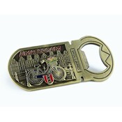 Matix Magnetischer Fahrradflaschenöffner mit Glitzerbuchstaben Amsterdam - Bronze