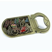 Matix Magneet opener fiets met glitter letters Holland - brons