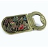 Matix Magneet opener fiets met glitter letters Holland - brons