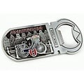 Matix Magnetic bicycle bottle opener with glitter letters Amsterdam - tin