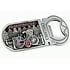 Matix Magnetic bicycle bottle opener with glitter letters Amsterdam - tin