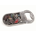 Matix Magnetic bicycle bottle opener with glitter letters Holland - tin