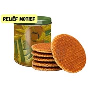 Stroopwafels (Typisch Hollands) Stroopwafels in reliëf-blik - van Gogh - Zonnebloemen